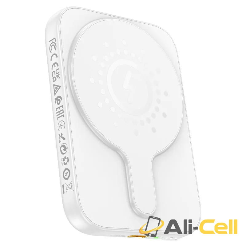 Power bank “J117 Esteem” PD20W + QC3.0 wireless charging 5000mAh (J117 White)