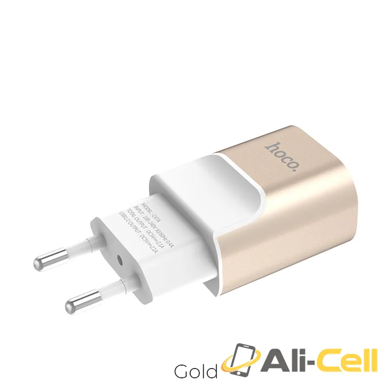 Wall charger “C47A Metal” dual USB ports EU