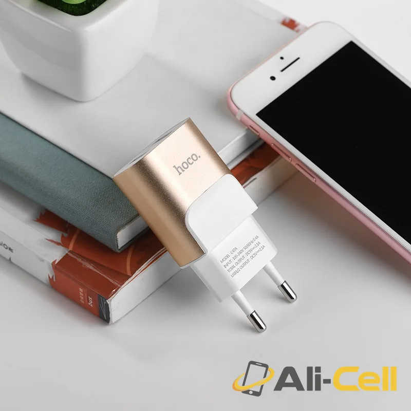 Wall charger “C47A Metal” dual USB ports EU — 5