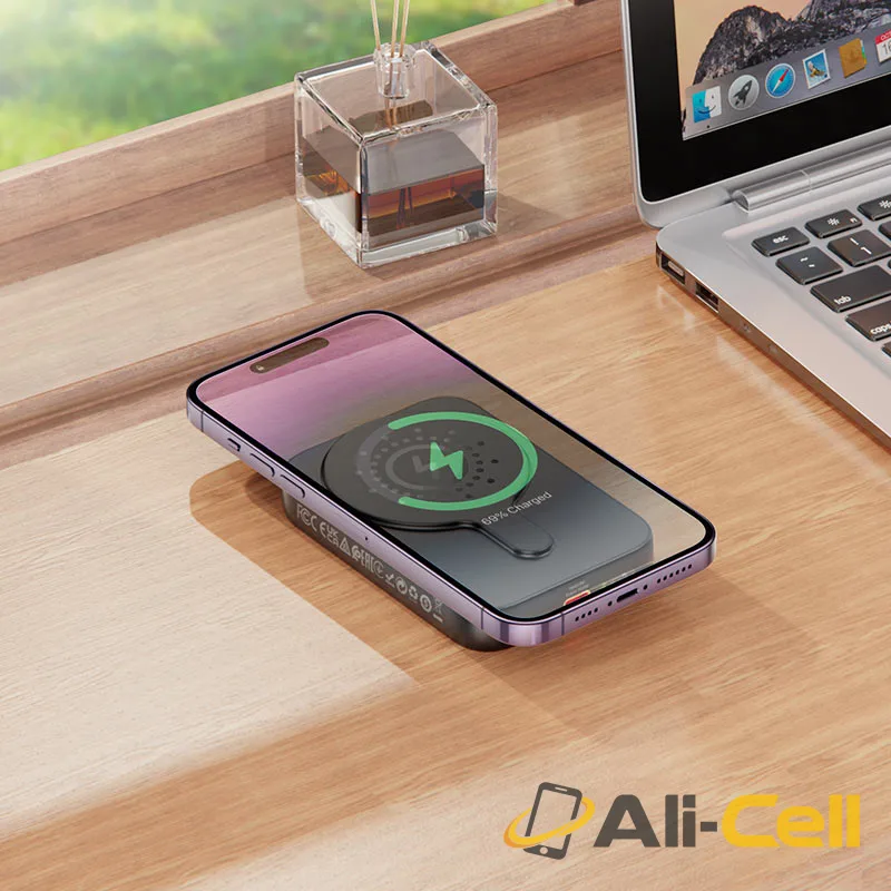 Power bank “J117A Esteem” PD20W + QC3.0 wireless charging 10000mAh (J117a White) — 7