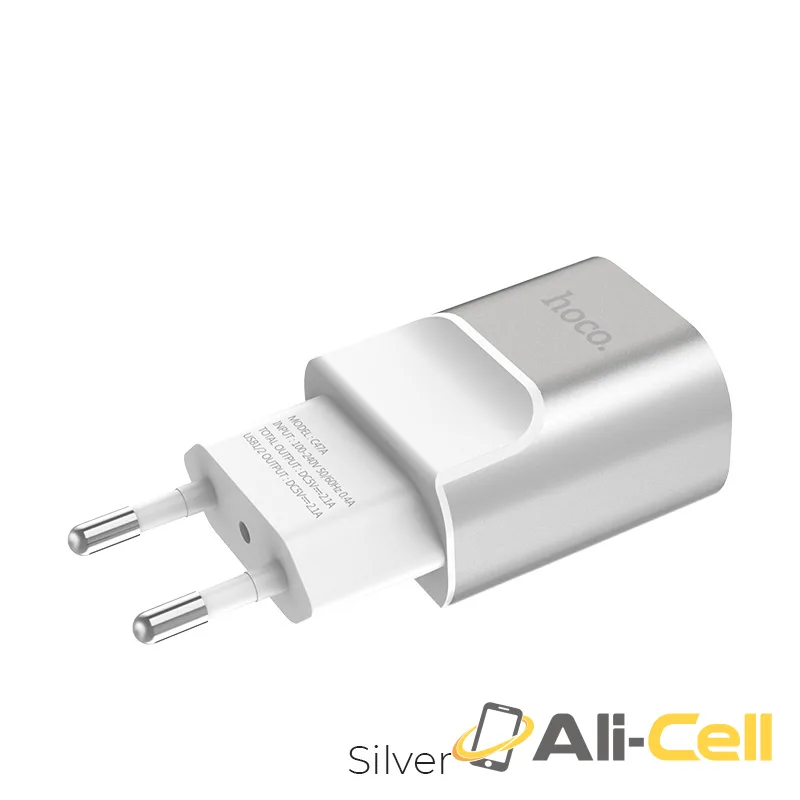 Wall charger “C47A Metal” dual USB ports EU
