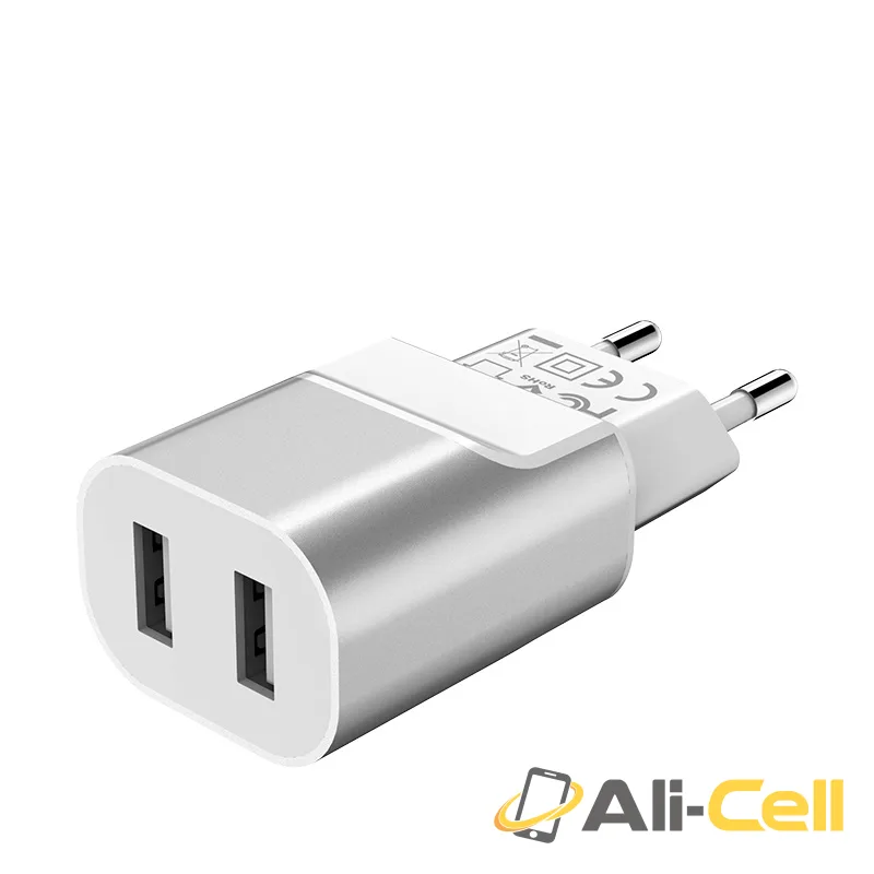 Wall charger “C47A Metal” dual USB ports EU — 3