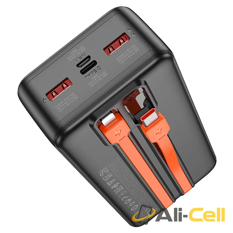 Power bank “J119B Sharp charger” 22.5W 30000mAh (J119b Black) — 3