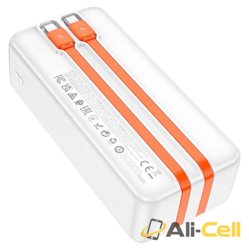Power bank “J119B Sharp charger” 22.5W 30000mAh (J119b White) — 4