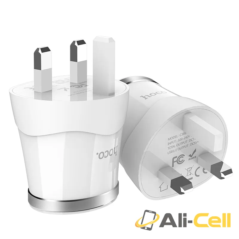 Wall charger “C38B Dignity” dual USB ports UK — 3