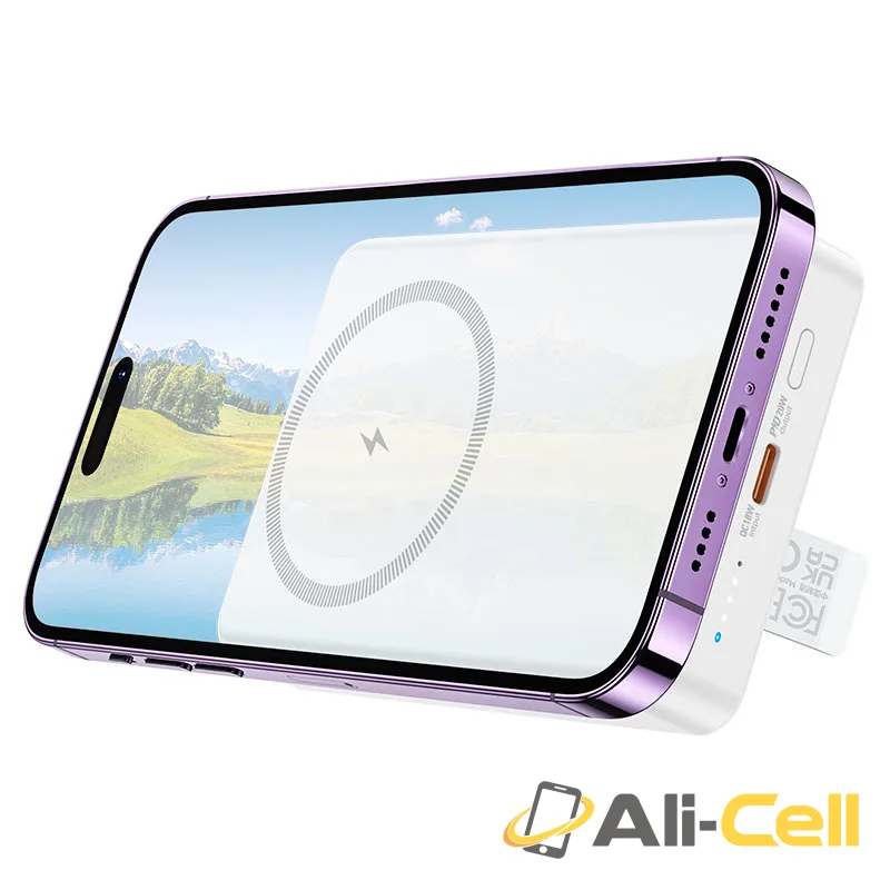 Power bank “J125A Power” PD20W wireless charging 10000mAh (J125a White) — 4