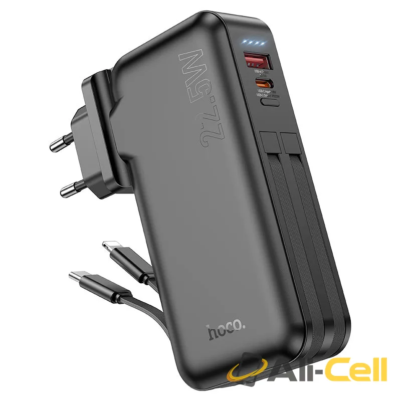 Power bank “J126 Travel” 22.5W 10000mAh EU / US plug (J126 Black)