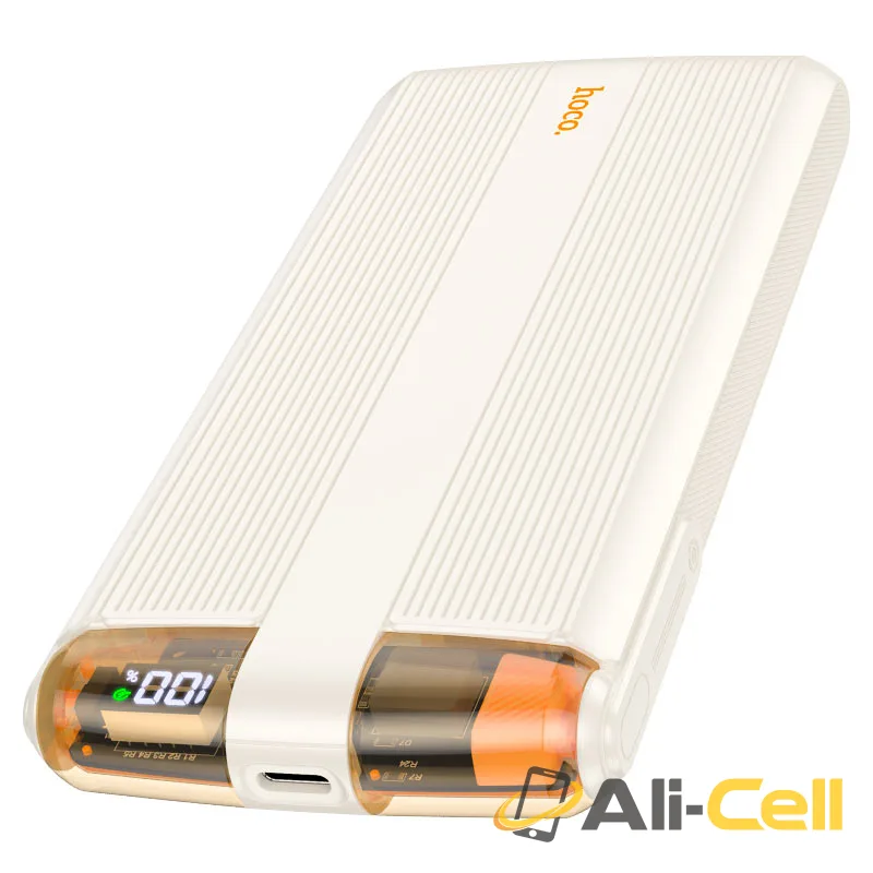 Power bank “J127A Mecha” PD20W + QC3.0 10000mAh (J127a Milky White)