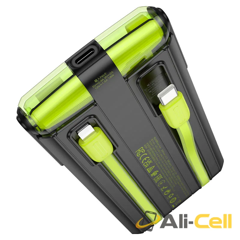 Power bank “J127A Mecha” PD20W + QC3.0 10000mAh (J127a Milky White) — 3