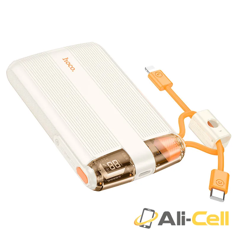 Power bank “J127 Mecha” PD20W + QC3.0 10000mAh (J127 Milky White) — 4