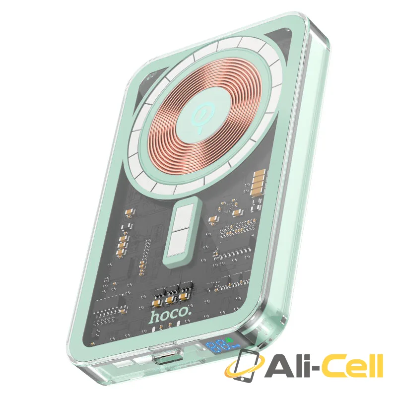 Power bank “Q14 Ice Crystal” PD20W + QC3.0 wireless charging 5000mAh (Q14 Blue)