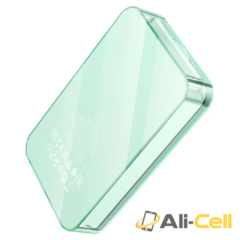 Power bank “Q14A Ice Crystal” PD20W + QC3.0 wireless charging 10000mAh (Q14a Blue) — 6