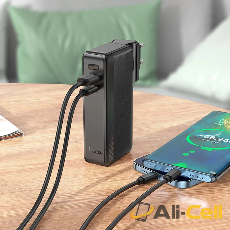 Power bank “Q16 Friendly” 22.5W 10000mAh EU / US plug (Q16 Black) — 7