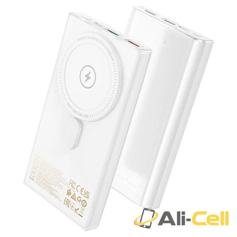 Power bank “Q22 Taurus” 22.5W wireless charging 10000mAh (Q22 White)
