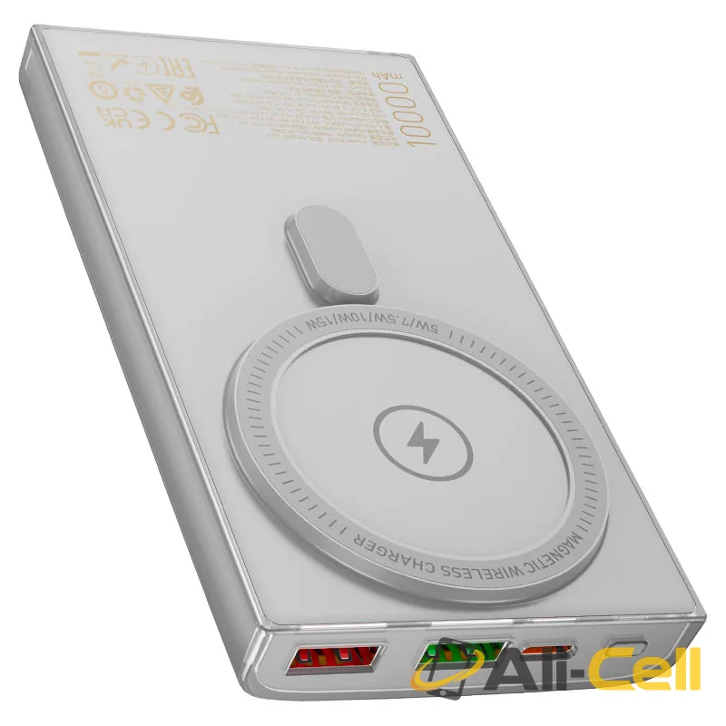 Power bank “Q22 Taurus” 22.5W wireless charging 10000mAh (Q22 White) — 4
