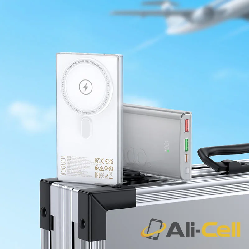 Power bank “Q22 Taurus” 22.5W wireless charging 10000mAh (Q22 White) — 8