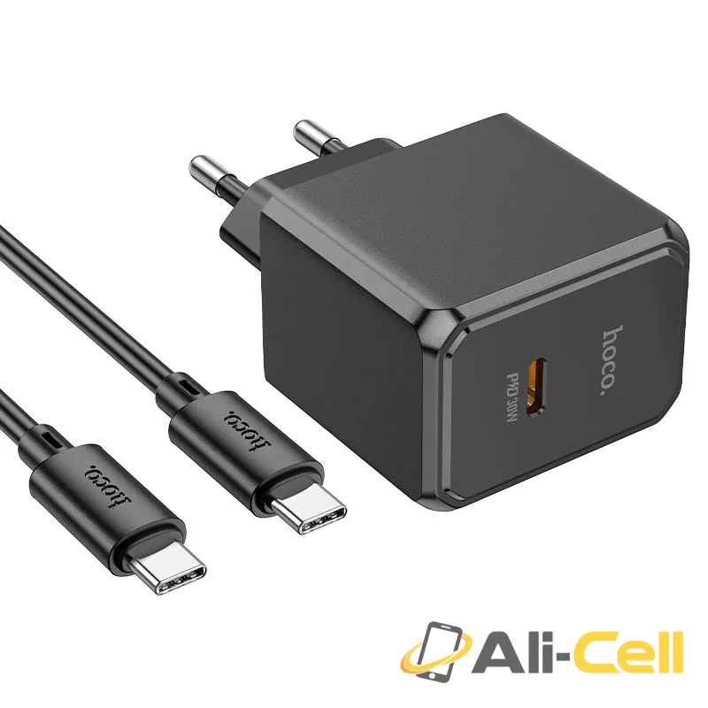 Wall charger “CS15A Ocean” PD30W EU cable set (Cs15a Set Tc Tc Black, Set With Type C To Type C Cable) — 6