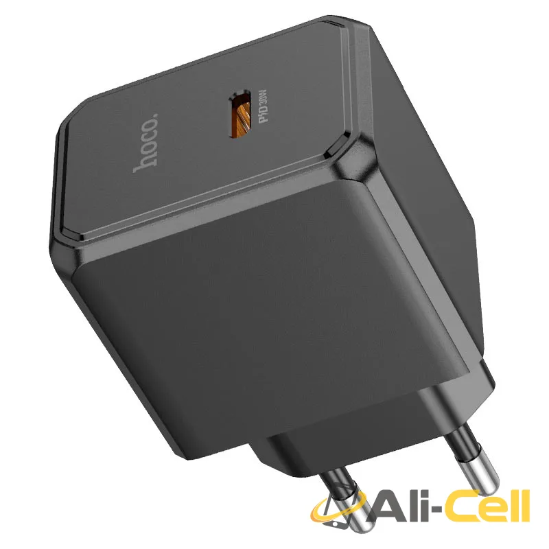 Wall charger “CS15A Ocean” PD30W EU cable set (Cs15a Black, Single)
