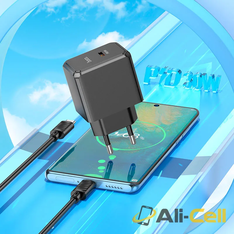Wall charger “CS15A Ocean” PD30W EU cable set (Cs15a Black, Single) — 8