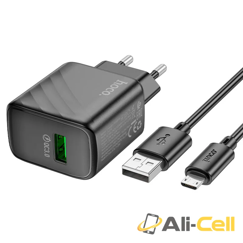 Wall charger “CS21A Rich” QC3.0 EU cable set (Cs21a Set Usb Tc Black, Set With Type C Cable) — 6