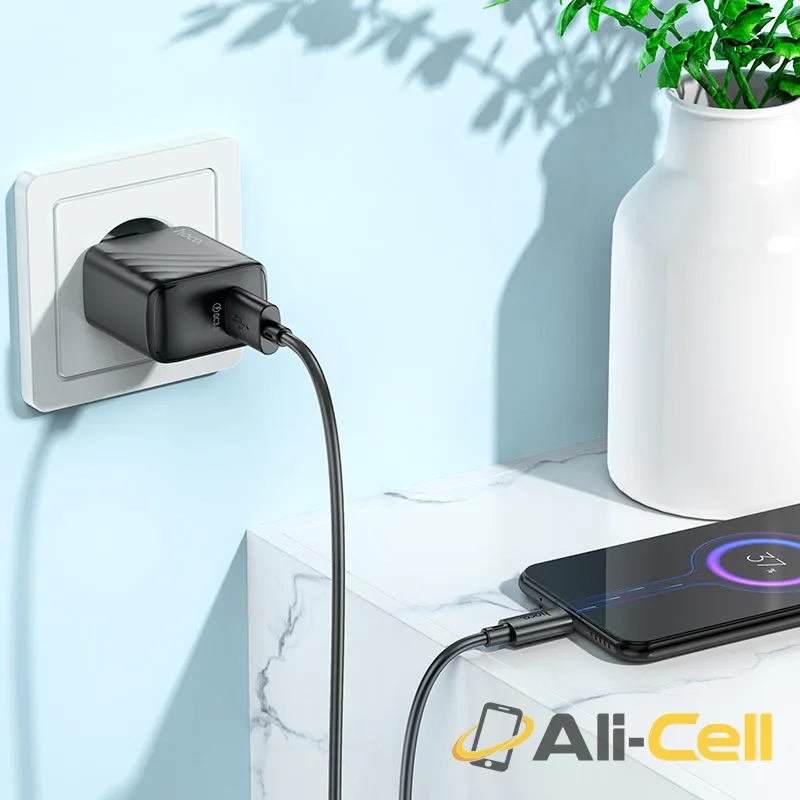 Wall charger “CS21A Rich” QC3.0 EU cable set (Cs21a Set Usb Musb Black, Set With Micro Usb Cable) — 7