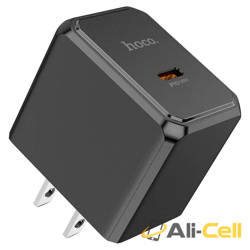 Wall charger “CS15 Ocean” PD30W US cable set (Cs15 Set Tc Ltn Black, Set With Type C To Lightning Cable) — 2