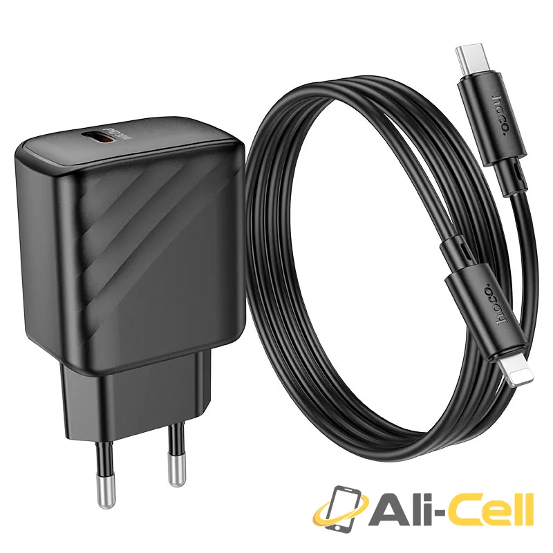 Wall charger “CS22A Value” PD30W EU cable set (Cs22a Set Tc Ltn Black, Set With Type C To Lightning Cable) — 4