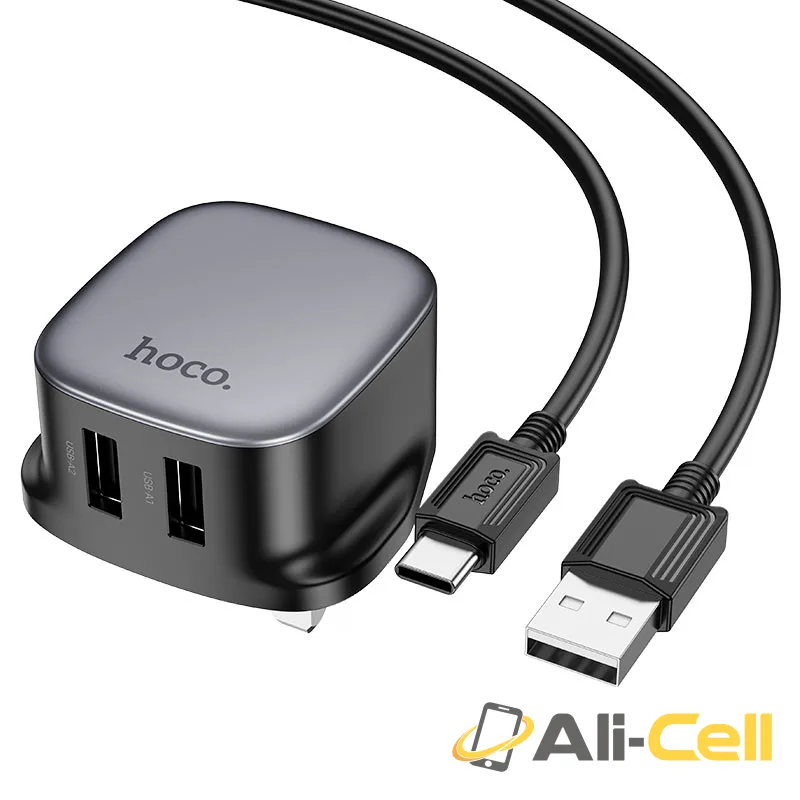 Wall charger “CS31B Ray” UK cable set (Cs31b Set Usb Ltn Black, Set With Lightning Cable) — 3