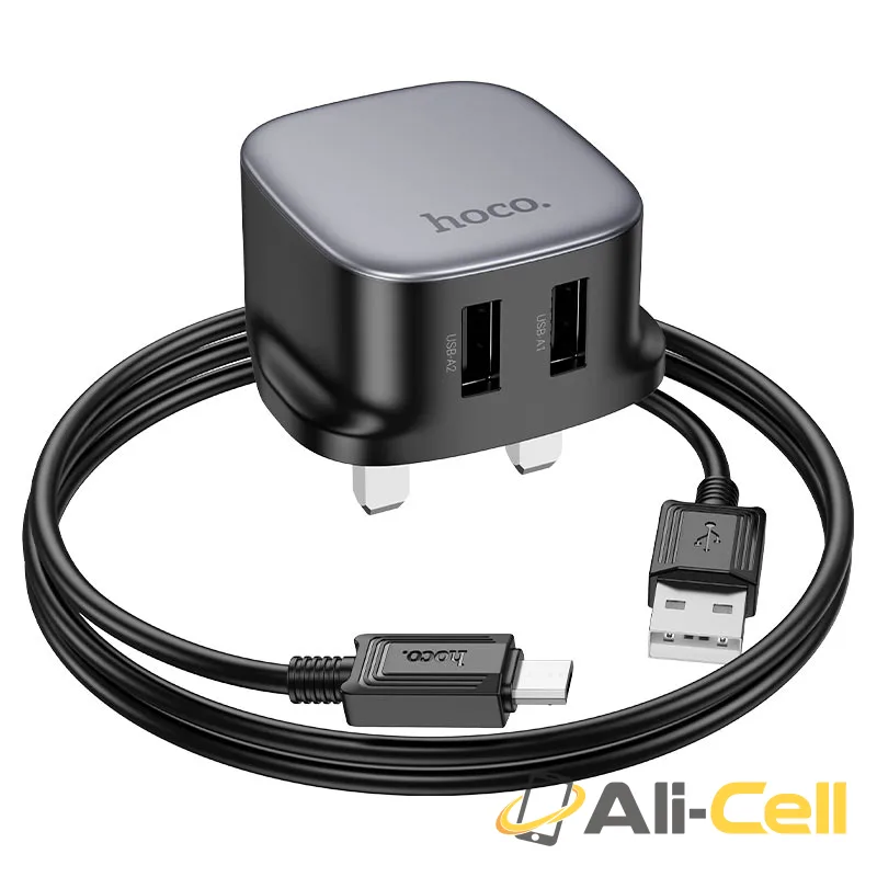 Wall charger “CS31B Ray” UK cable set (Cs31b Set Usb Ltn Black, Set With Lightning Cable) — 4