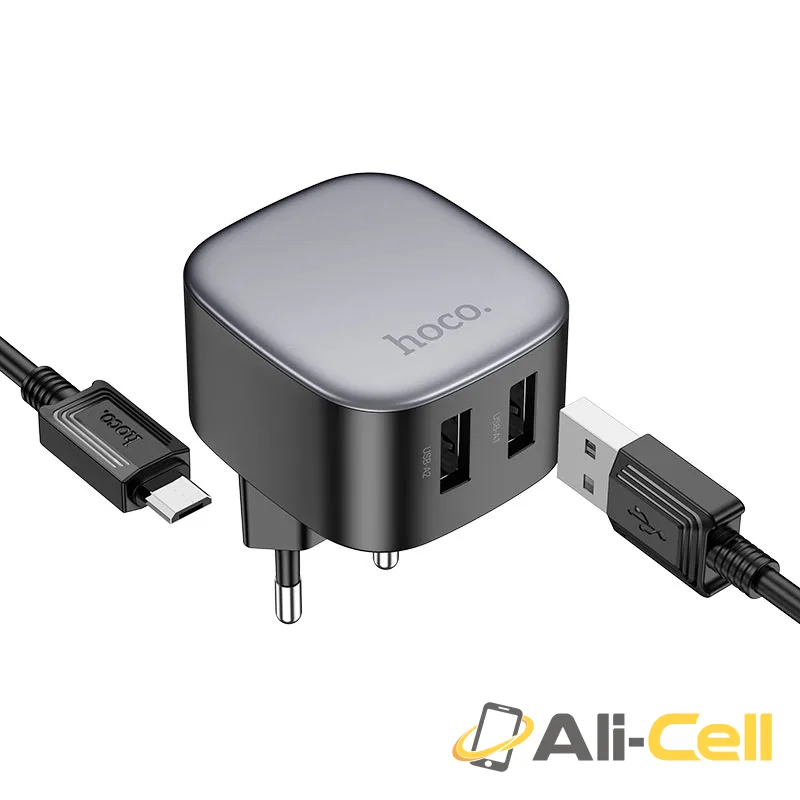 Wall charger “CS31A Wing” EU cable set (Cs31a Set Usb Musb Black, Set With Micro Usb Cable) — 5