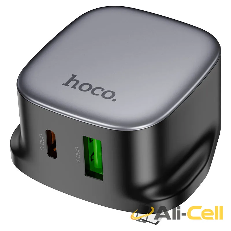 Wall charger “CS32B Rich” PD20W + QC3.0 UK cable set (Cs32b Black, Single)
