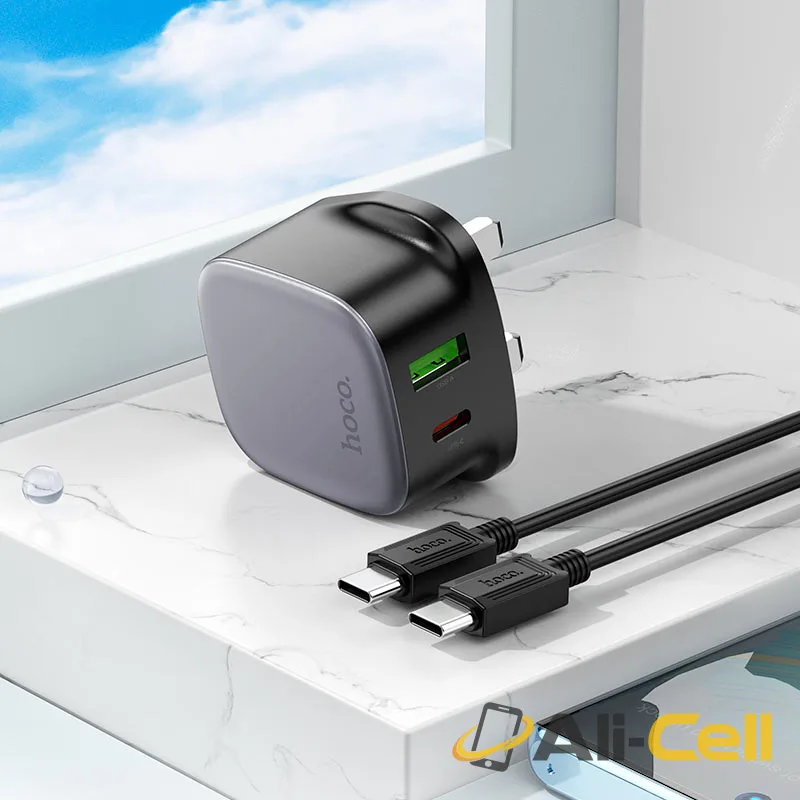 Wall charger “CS32B Rich” PD20W + QC3.0 UK cable set (Cs32b Black, Single) — 8