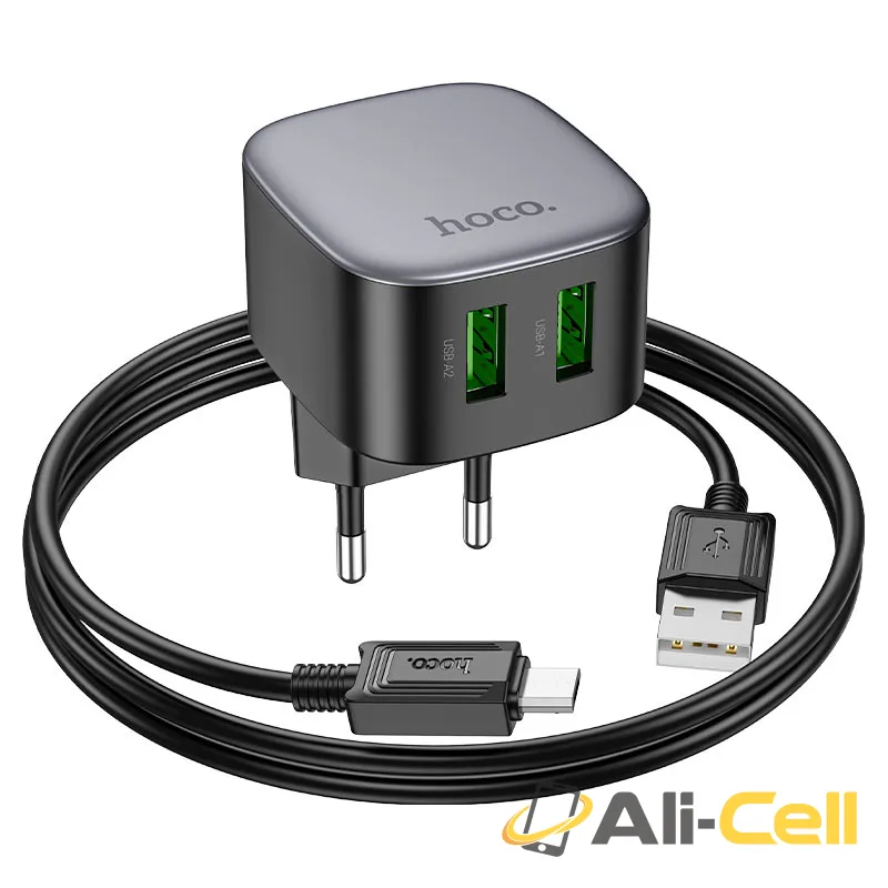 Wall charger “CS34A Rayo” QC3.0 EU cable set (Cs34a Black, Single) — 4