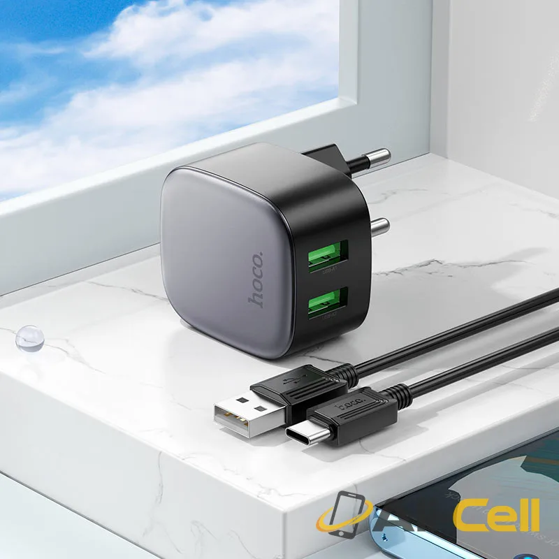 Wall charger “CS34A Rayo” QC3.0 EU cable set (Cs34a Black, Single) — 8