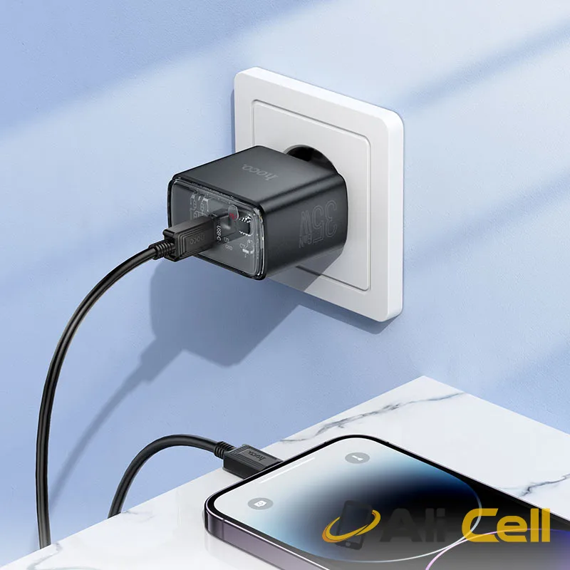Wall charger “CS41A Smart” PD35W EU cable set (Cs41a Set Tc Tc Black, Set With Type C To Type C Cable) — 7
