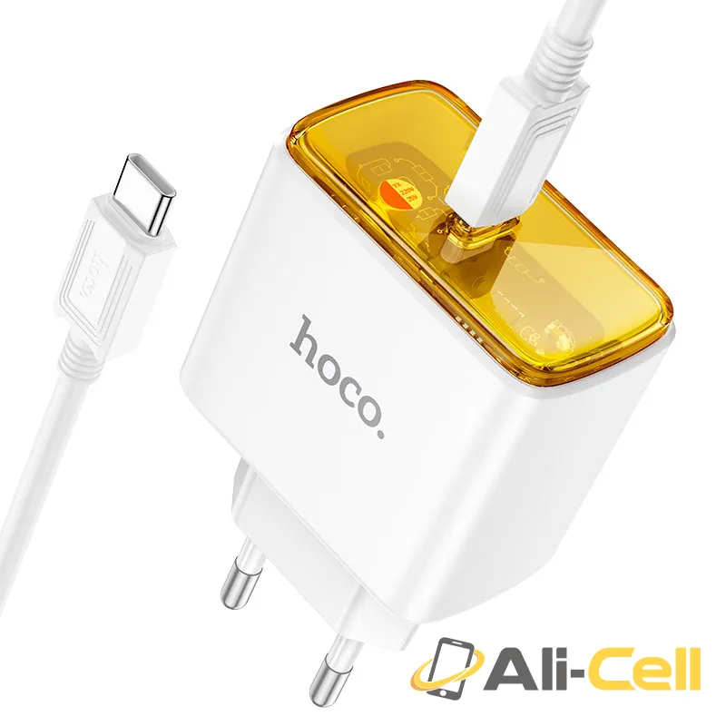 Wall charger “CS41A Smart” PD35W EU cable set (Cs41a Set Tc Tc White, Set With Type C To Type C Cable)