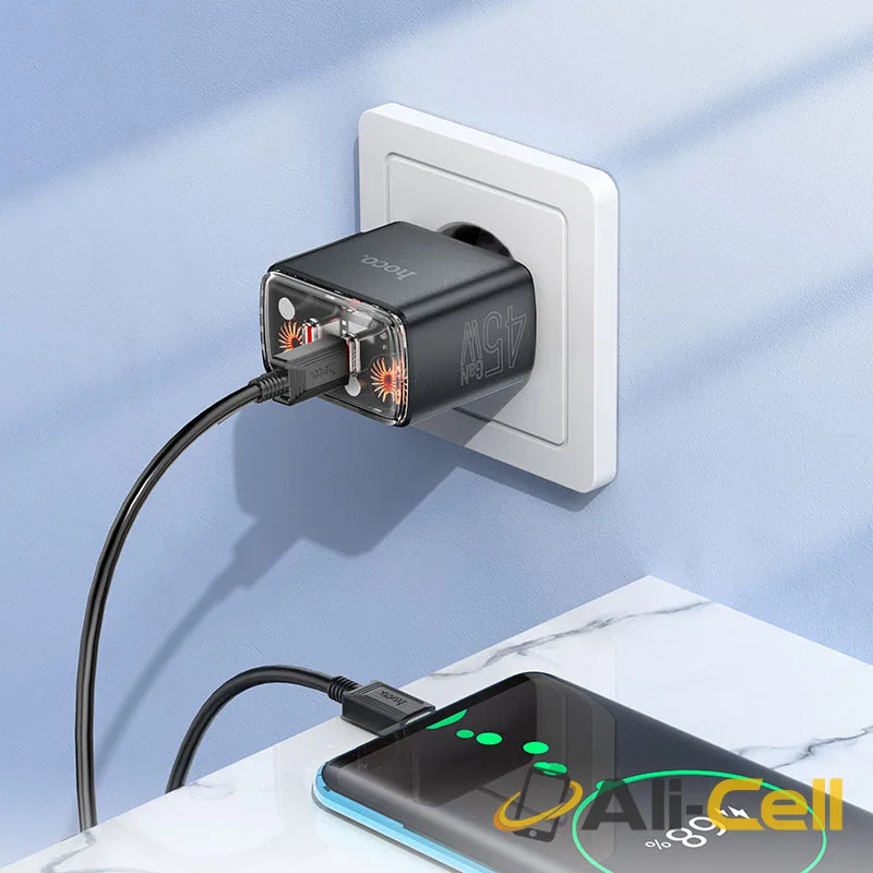 Wall charger “CS43A Smart” PD45W EU cable set (Cs43a Set Tc Tc White, Set With Type C To Type C Cable) — 7