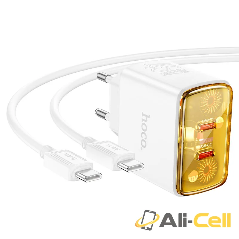 Wall charger “CS43A Smart” PD45W EU cable set (Cs43a White, Single) — 6