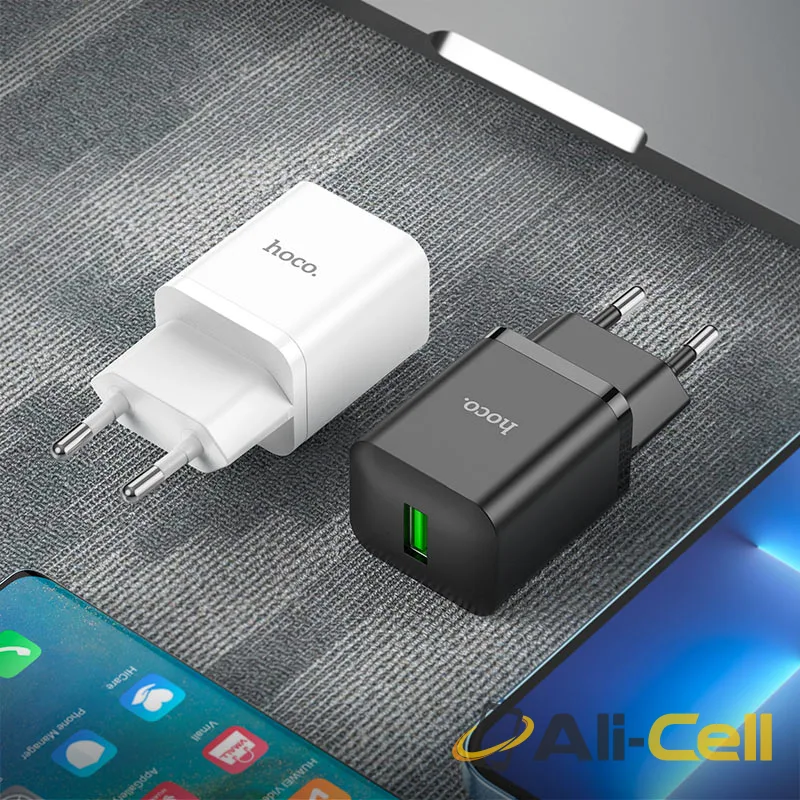 Wall charger “N26 Maxim” QC3.0 EU cable set (N26 Set Usb Musb Black, Set With Micro Usb Cable) — 8