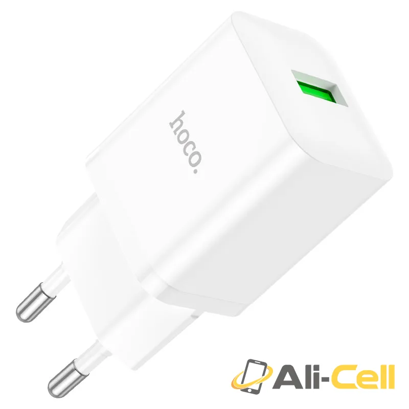 Wall charger “N26 Maxim” QC3.0 EU cable set (N26 White, Single)