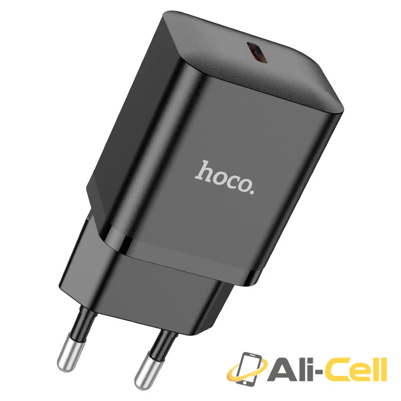 Wall charger “N27 Innovative” PD20W EU cable set (N27 Set Tc Tc Black, Set With Type C To Type C Cable) — 2