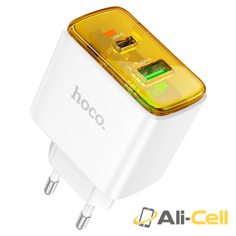 Wall charger “CS42A Smart” PD30W + QC3.0 EU cable set (Cs42a White, Single)