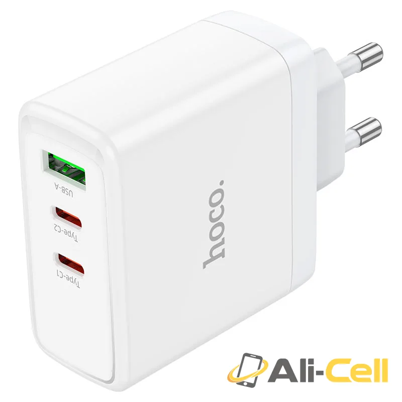 Wall charger “N30 Glory” PD65W + QC3.0 EU (N30 White) — 3