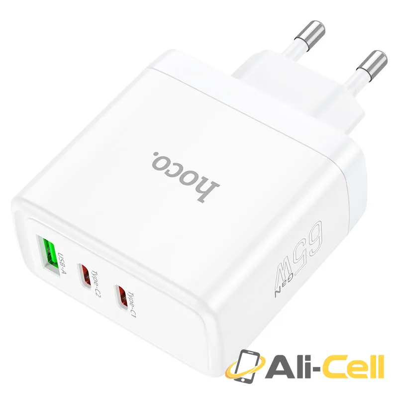 Wall charger “N30 Glory” PD65W + QC3.0 EU (N30 White) — 4