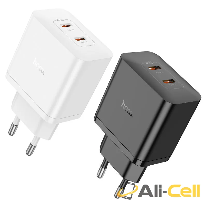 Wall charger “N35 Streamer” PD45W EU cable set (N35 Set Tc Ltn White, Set With Type C To Lightning Cable) — 6