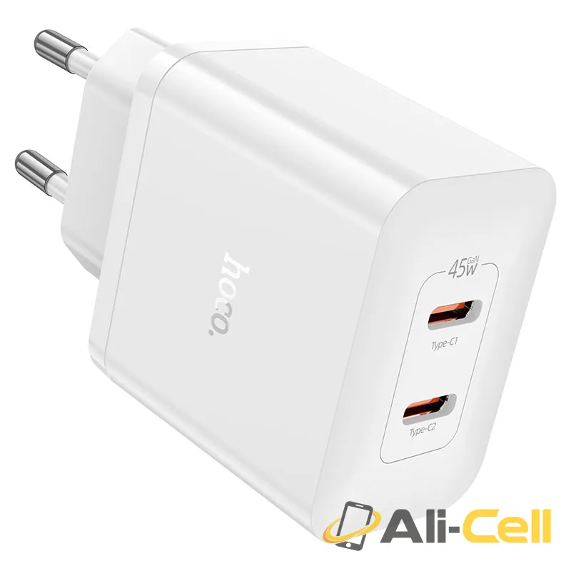 Wall charger “N35 Streamer” PD45W EU cable set (N35 White, Single)