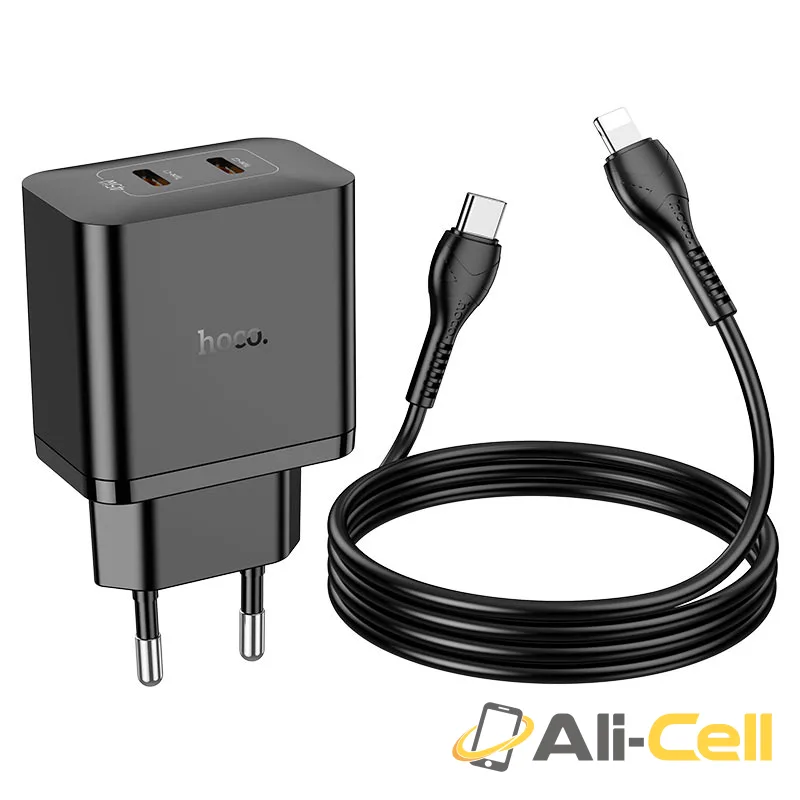 Wall charger “N35 Streamer” PD45W EU cable set (N35 White, Single) — 4