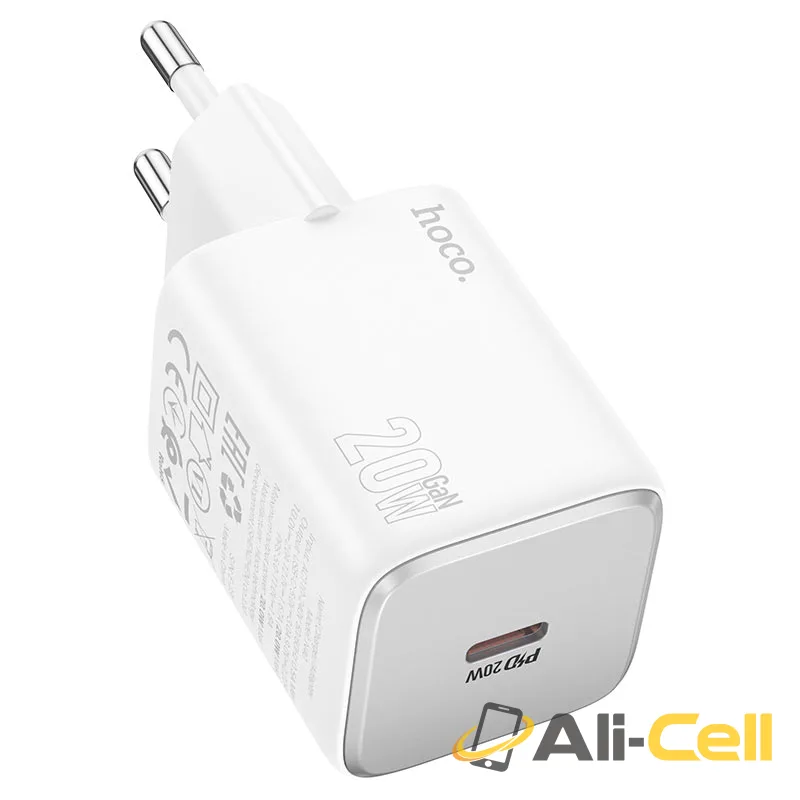 Wall charger “N40 Mighty” PD20W EU cable set (N40 White, Single)
