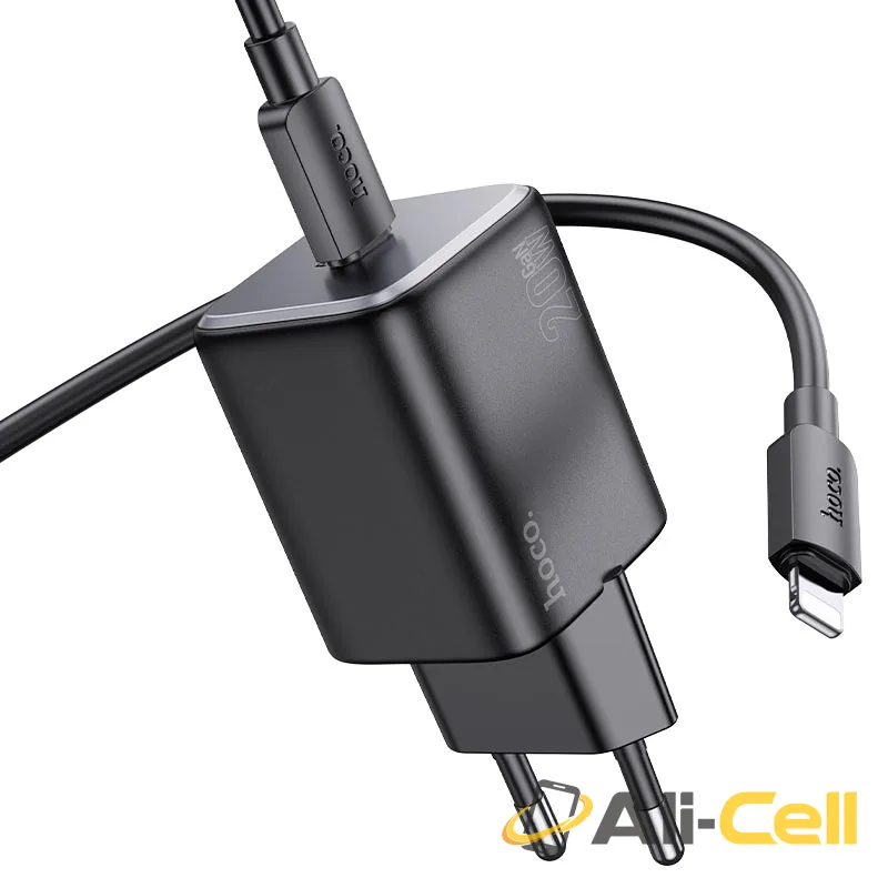 Wall charger “N40 Mighty” PD20W EU cable set (N40 White, Single) — 4