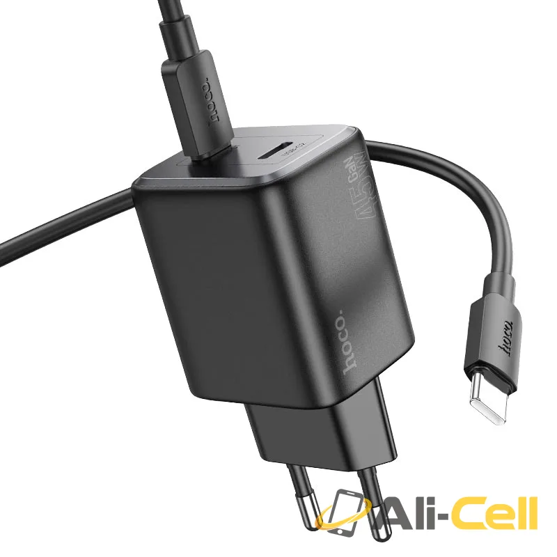 Wall charger “N42 Elogiado” PD45W EU cable set (N42 Set Tc Tc Black, Set With Type C To Type C Cable) — 3